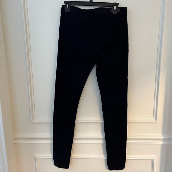AG Adriano Goldschmied stretch skinny corduroy like pants in black, Sz 24 - Picture 2 of 3